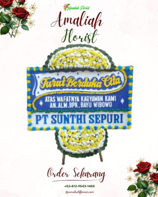 Papan Bunga Duka di Pematangsiantar