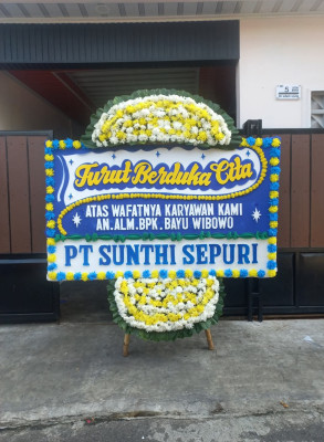 Papan Bunga Duka di Pematangsiantar