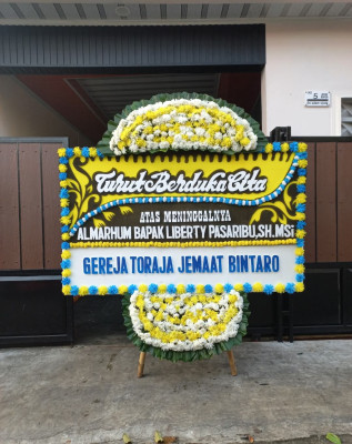 Papan Bunga Duka di Pematangsiantar